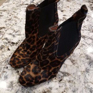 Kurt Geiger Raylan Chelsea Leopard Print Bootie